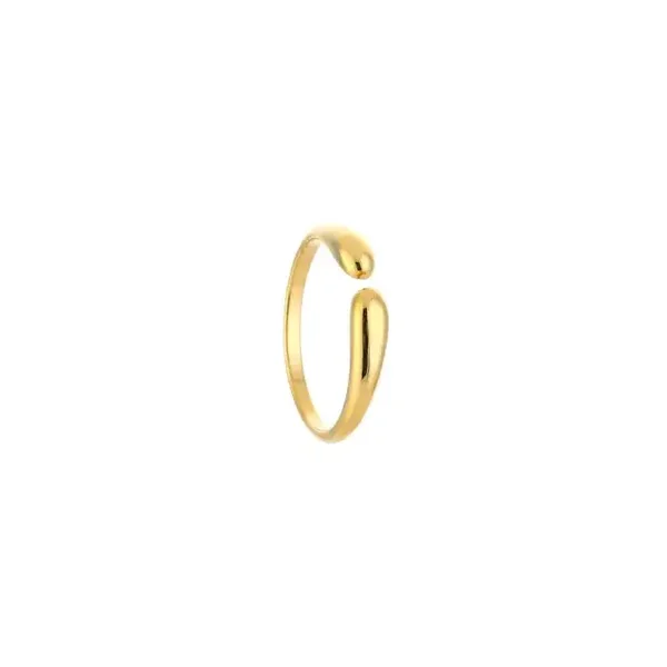 Teardrop ring gold