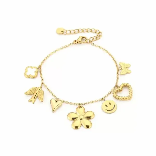 Happy days bracelet gold