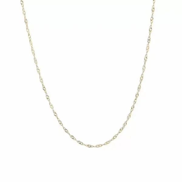 Twisted link necklace gold