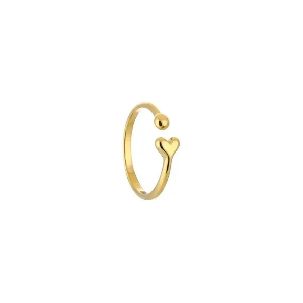 Tiny heart ring gold
