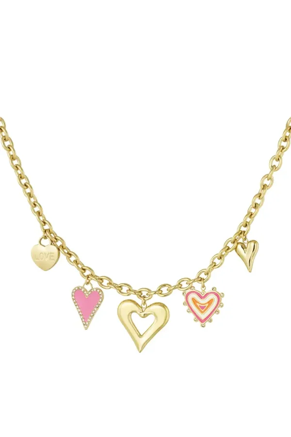 Love always wins necklace gold