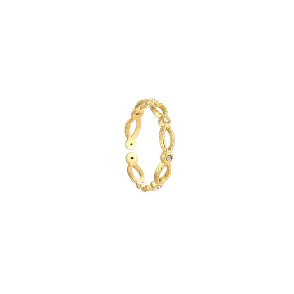 Open shiny ring gold