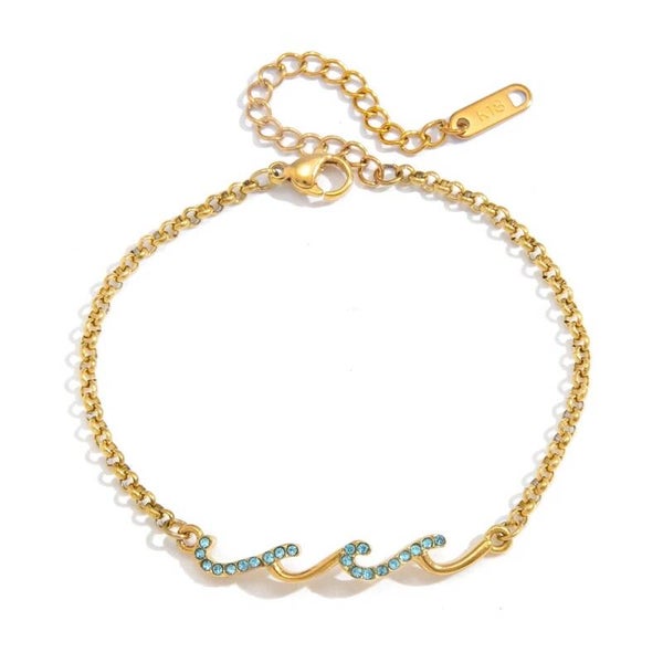 Surf bracelet gold