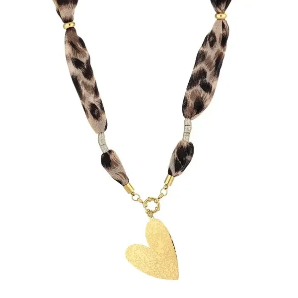 Leopard necklace gold