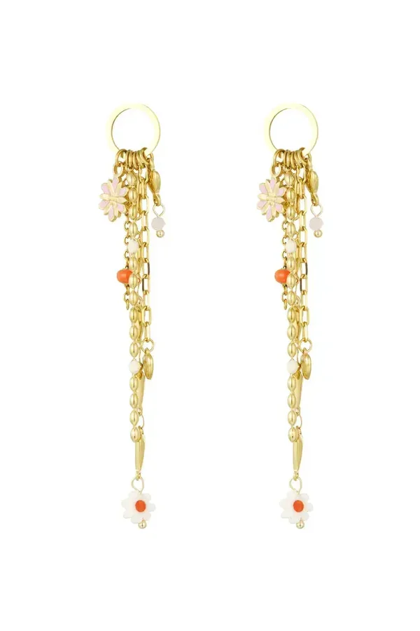 Mistic muse earrings pink gold