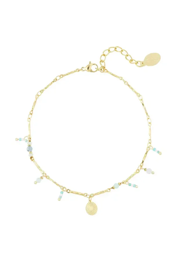 Rise and shine anklet gold
