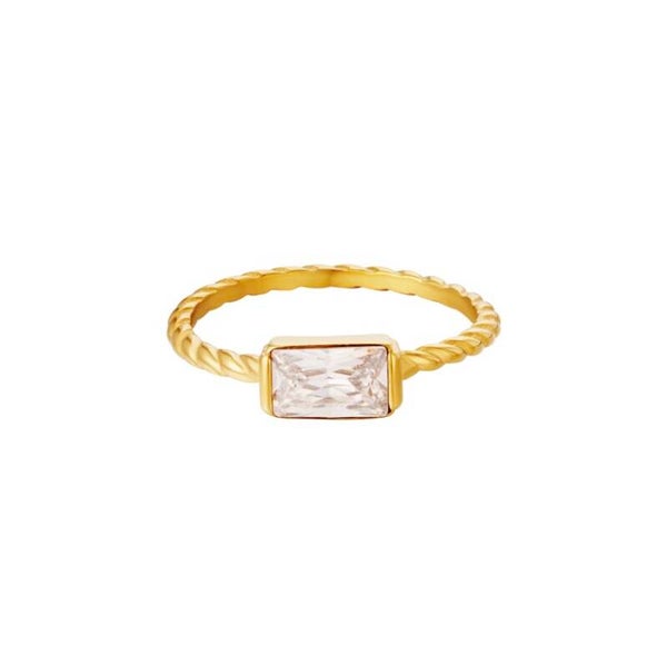 Glam diamond ring gold