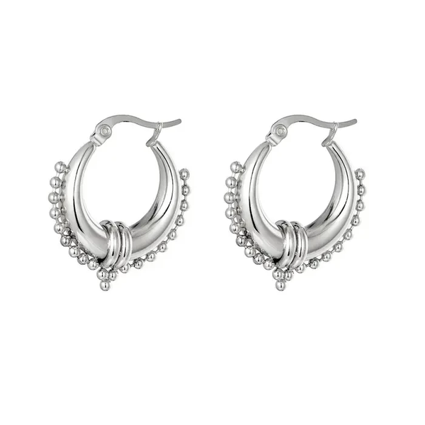 Saraswati earrings silver