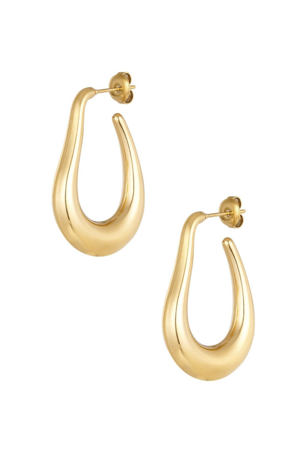 Drop earrings small gold