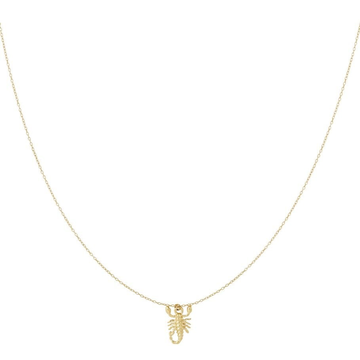 Scorpio necklace gold