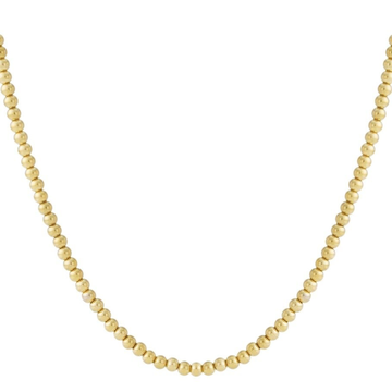 Solid beads necklace gold