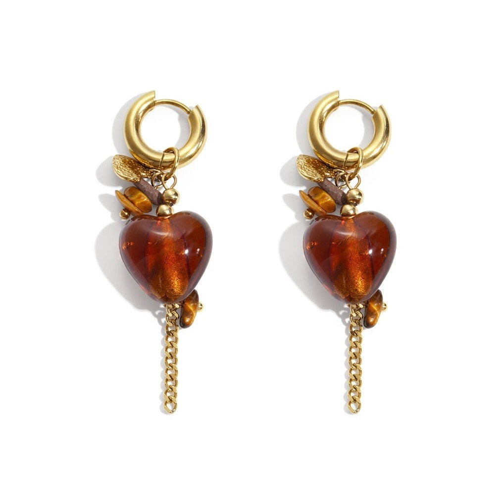 Autumn lover earrings gold