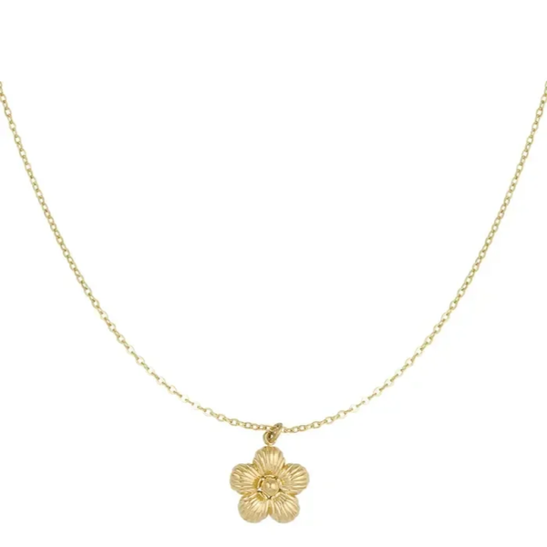 Daisy necklace gold