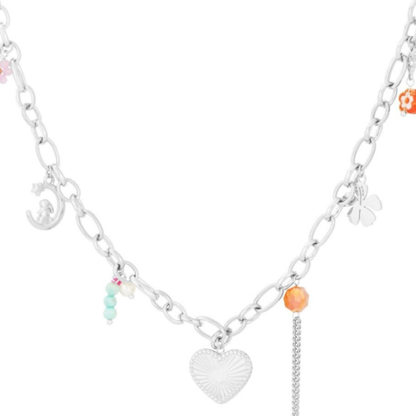 Happy feelings necklace silver