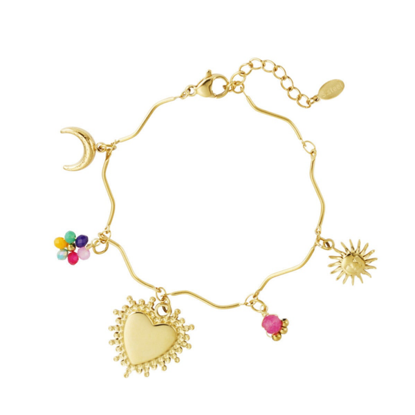 Wavy wonders bracelet gold