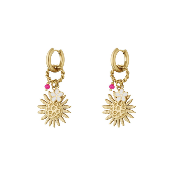 Shine bright earrings gold