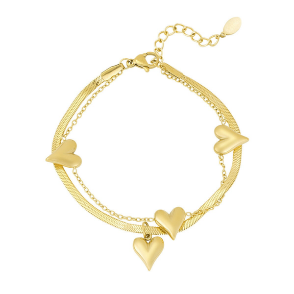 Be my valentine bracelet gold