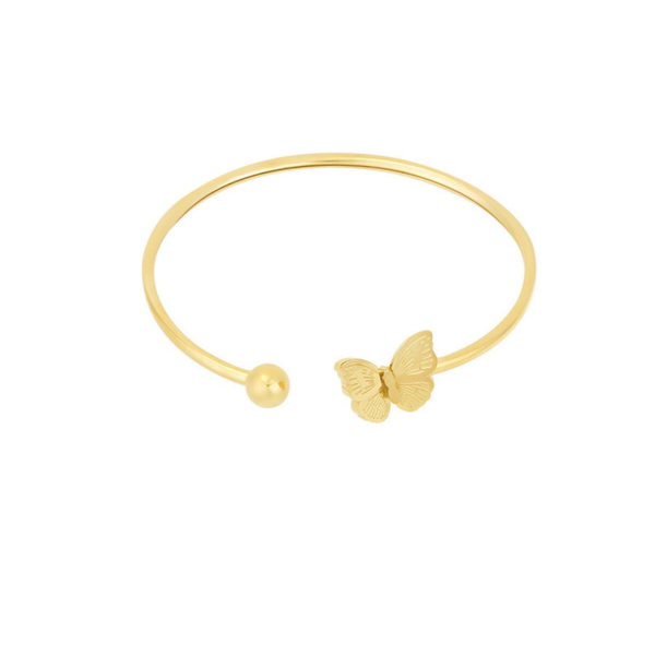 Butterfly love bracelet gold