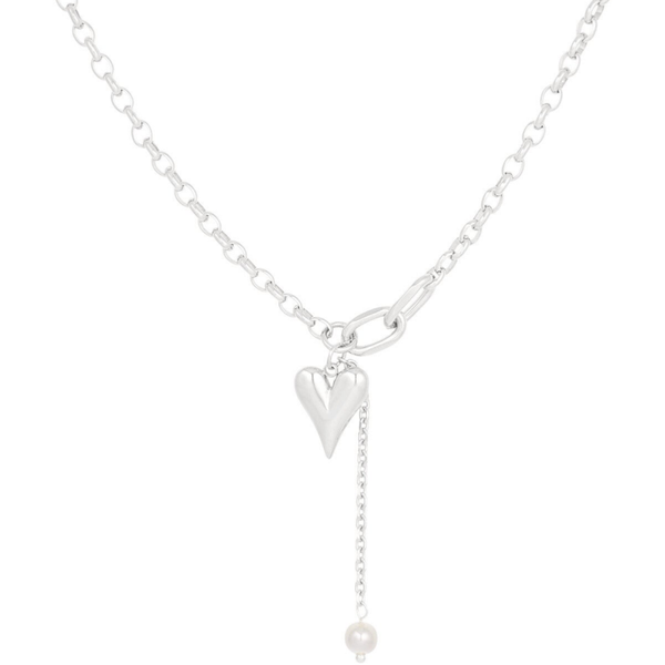 Lovely heart necklace silver