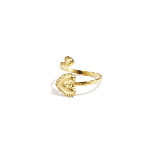 Duel of the hearts ring gold