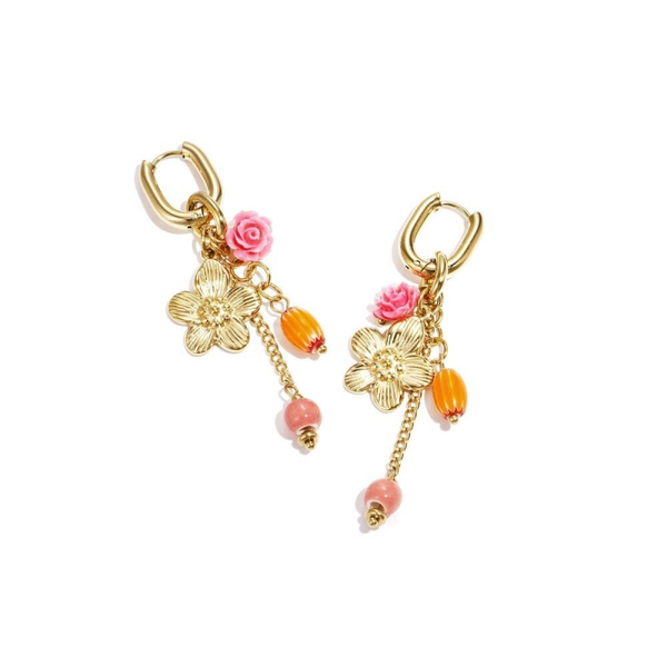 Spring is in the air earrings gold