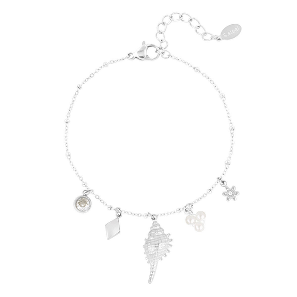 Beach season bracelet silver