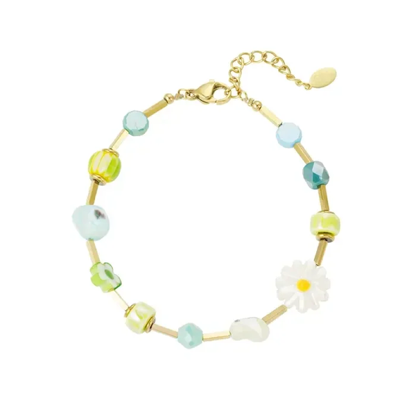 Green oase bracelet gold