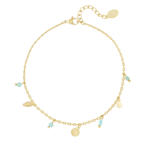 Spring anklet gold