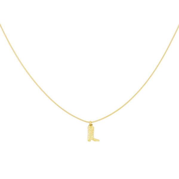 Cowgirl necklace gold