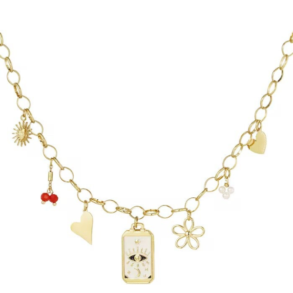 Enchantingly beautiful necklace gold