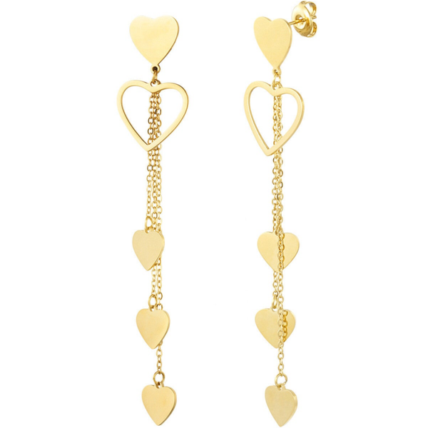 Moments of happiness earrings gold