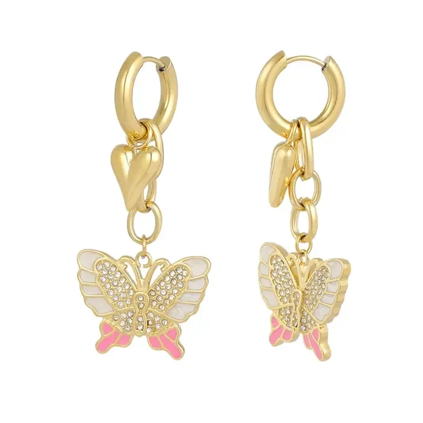 Butterfly babe earrings gold