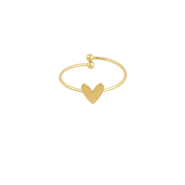 Simple love ring gold
