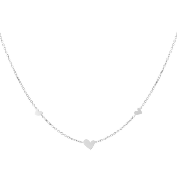 Classic heart necklace silver
