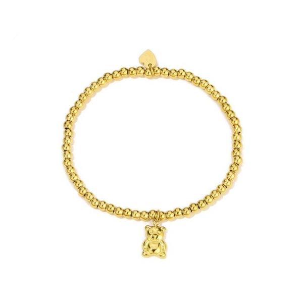 Teddy beads bracelet gold