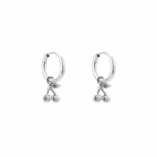 Mini cherrie earrings silver