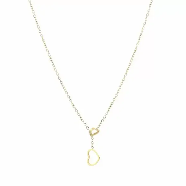 Pull through necklace gold