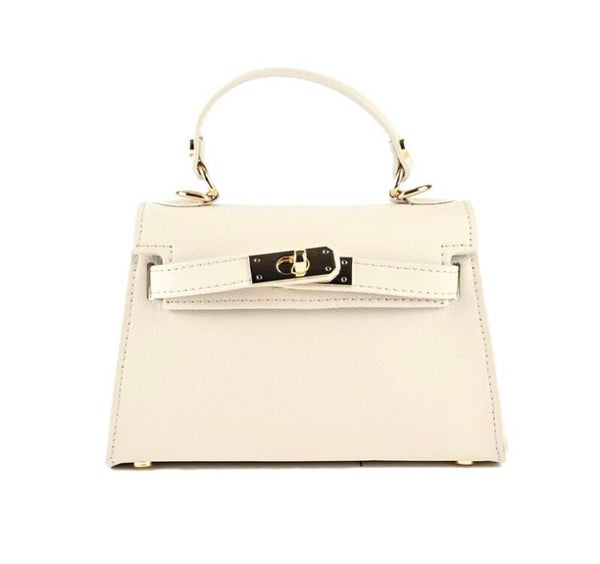 Leather Kenzi bag beige