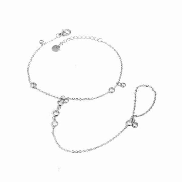 Aurum Touch hand chain silver