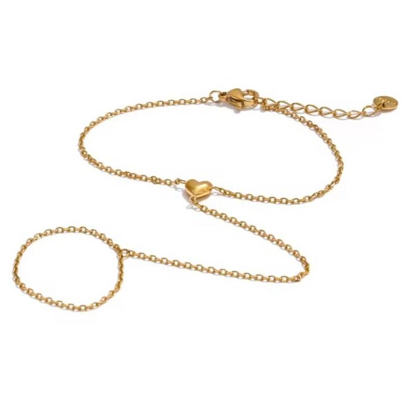 Heart Hand Chain Gold