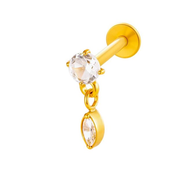 Merel piercing gold