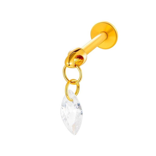 Velvet piercing gold