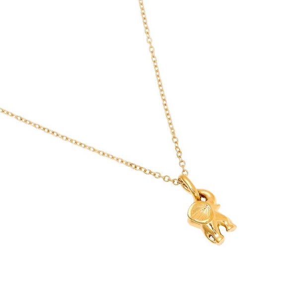 Elephant necklace gold