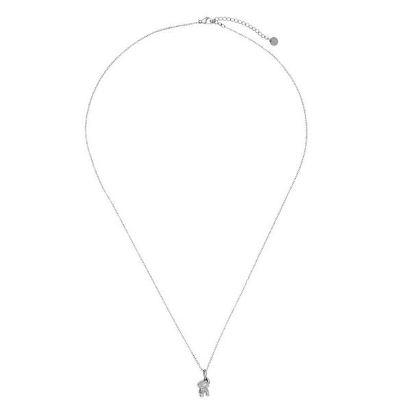 Elephant necklace silver