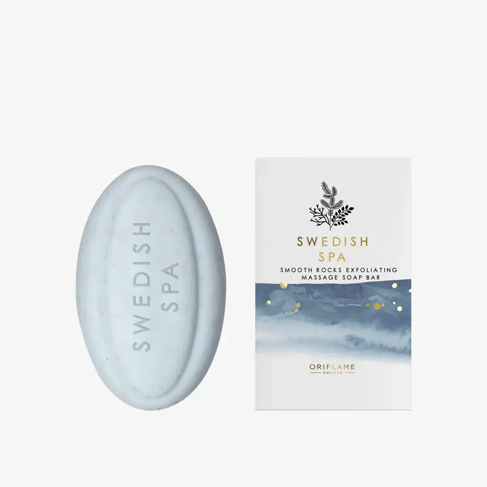 Swedish Spa Smooth Rocks Exfoliating Massage Soap Bar 34021
