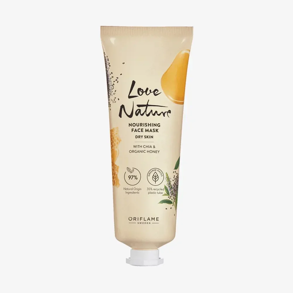 Love Nature Nourishing Face Mask with chia & organic honey 47001