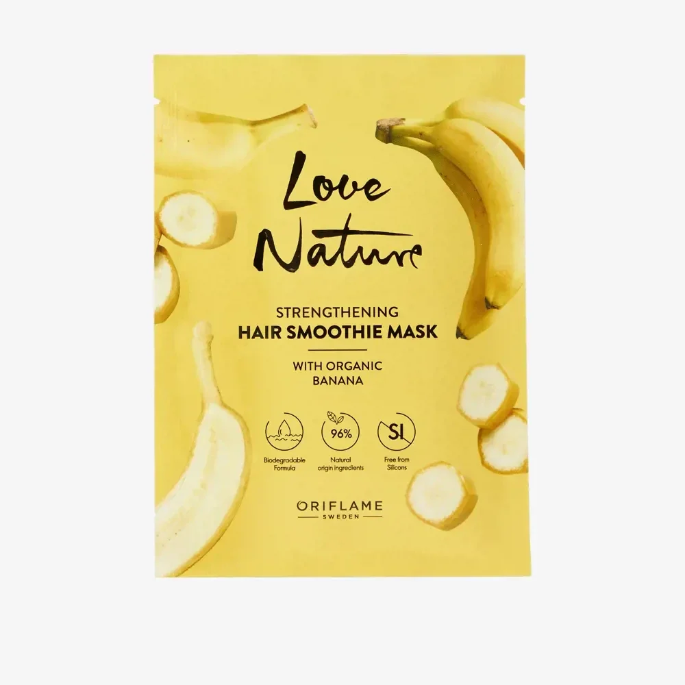 Love Nature Strengthening Hair Smoothie Mask with Organic Banana 43661