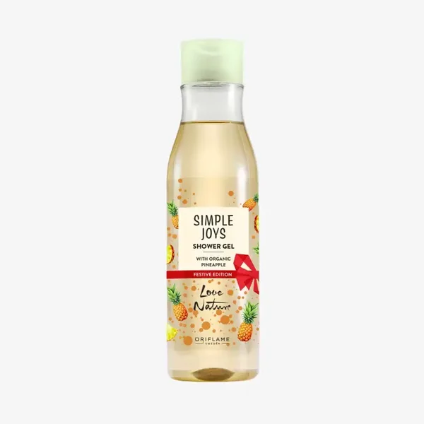 Love Nature Simple Joys Shower Gel with Organic Pineapple Festive Edition Love Nature  47446