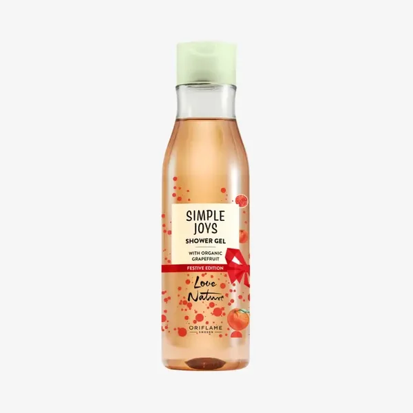 Love Nature Simple Joys Shower Gel with Organic Grapefruit Festive Edition Love Nature 47443