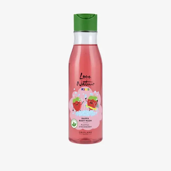 Love Nature Kids Hair & Body Wash Playful Strawberry 40844